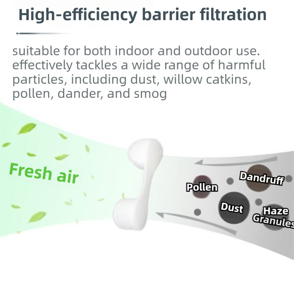 50pcs White Invisible Sponge Nasal Filters with 5 Storage Cases- Dust Pollen view 4