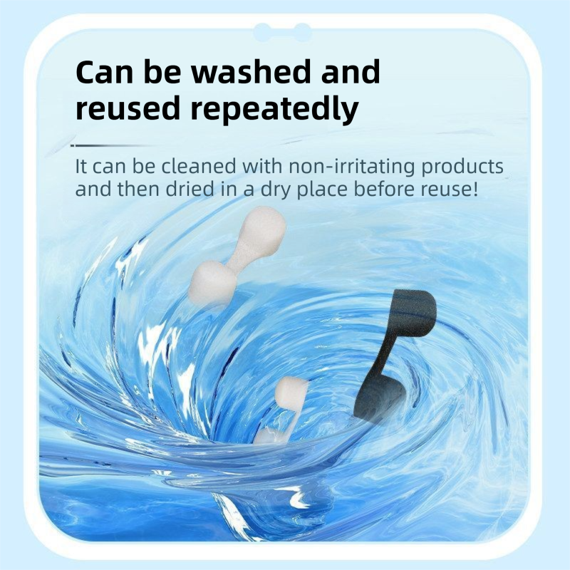 50pcs White Invisible Sponge Nasal Filters with 5 Storage Cases- Dust Pollen view 5