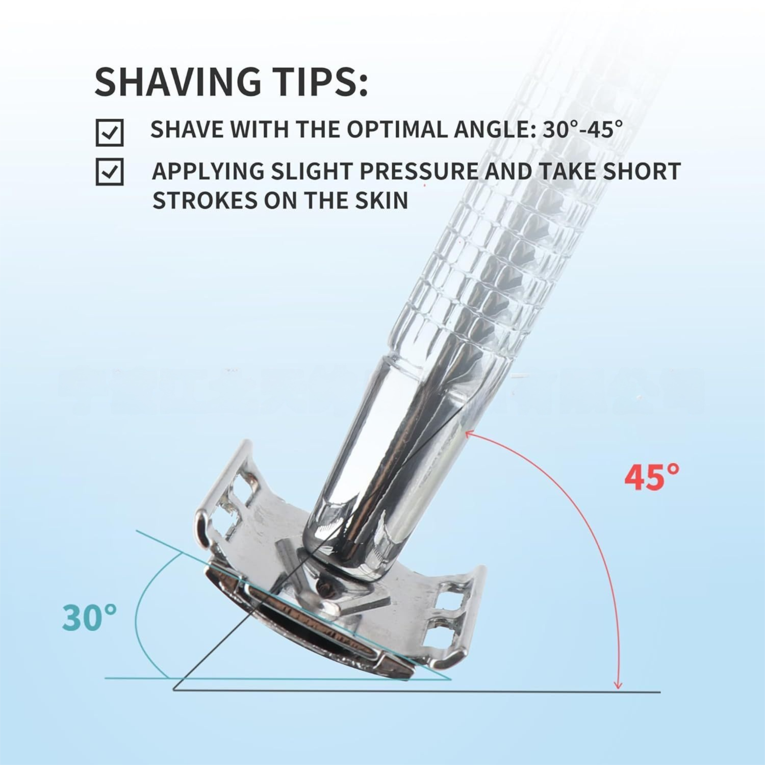 Black Classic Double Edge Safety Razor Set - Vintage Metal Manual Shaving view 4