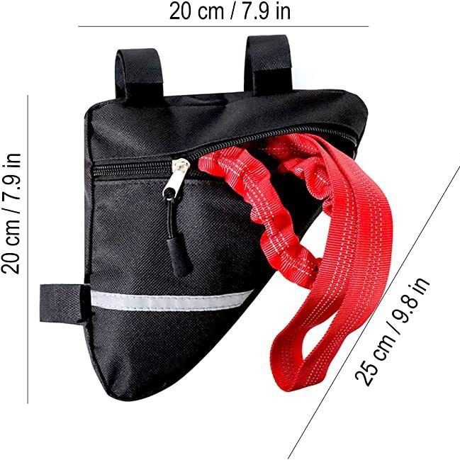 Red Bike Shock Absorbing Tow Rope with Storage Bag (8 to 15 FT) - Durable view 6