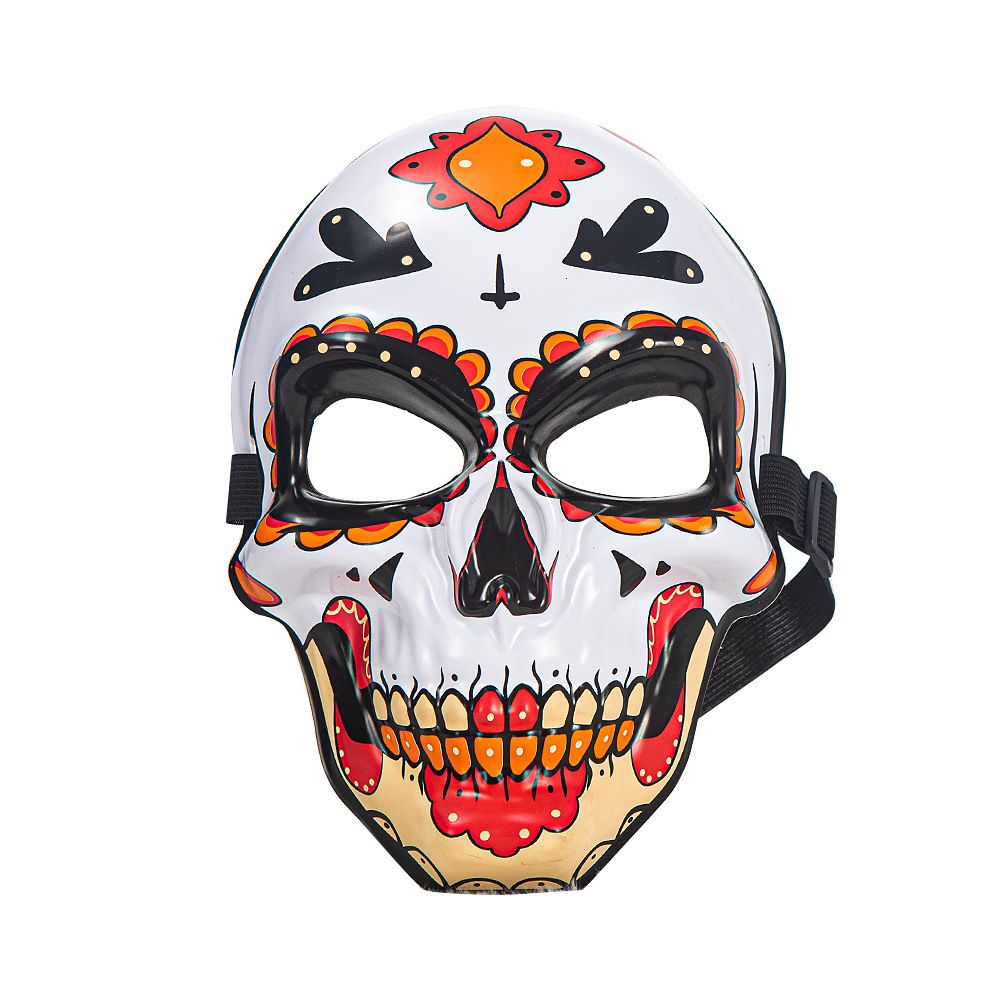 Day of the Dead Sugar Skull Mask - Mexican Dia de los Muertos Painted Skull