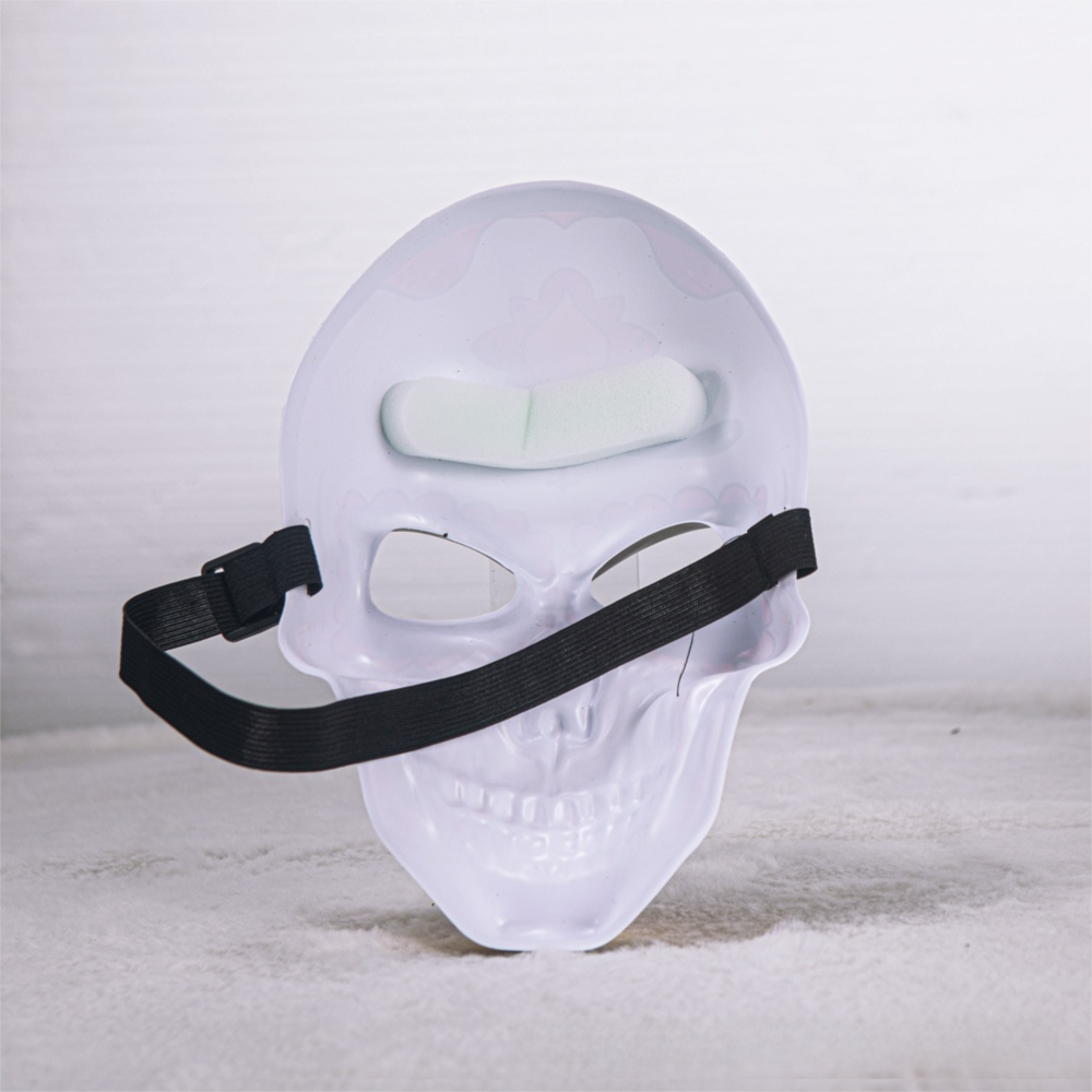 Day of the Dead Sugar Skull Mask - Mexican Dia de los Muertos Painted Skull view 2