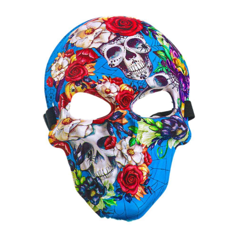 Day of the Dead Sugar Skull Mask - Mexican Dia de los Muertos Painted Skull