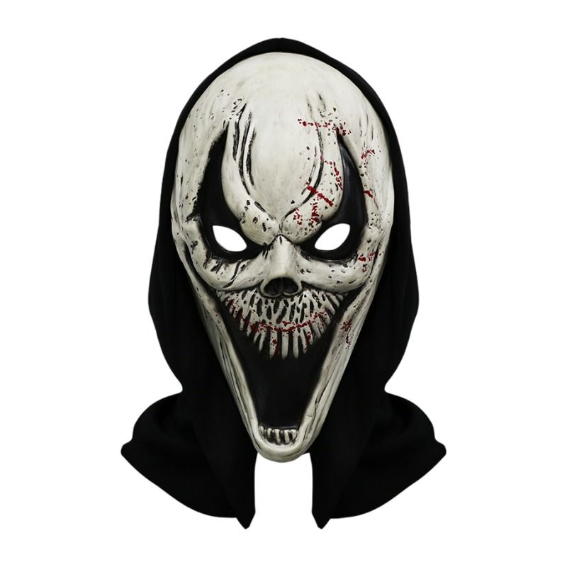 Scream Ghost Face Mask - Halloween Cosplay Latex Hood Mask for Horror Parties