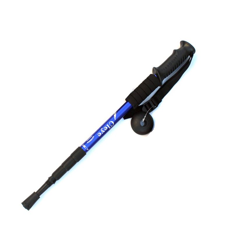 2 Pack Blue Outdoor Aluminum Alloy Telescopic Trekking Pole (55 to 110CM)