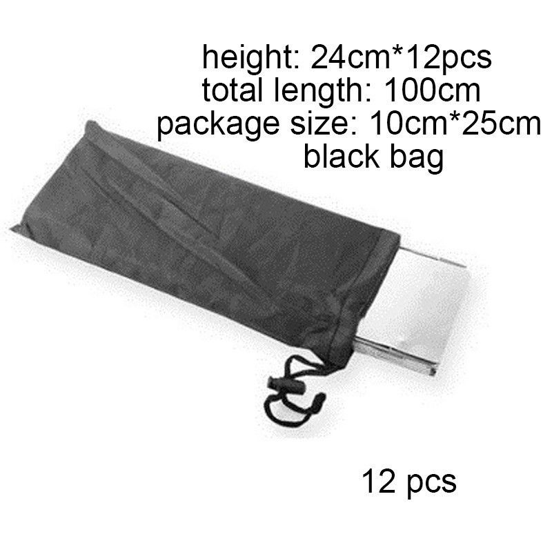 Outdoor Camping Folding Aluminum Alloy Stove Windscreen with Storage Bag - 12 view 3