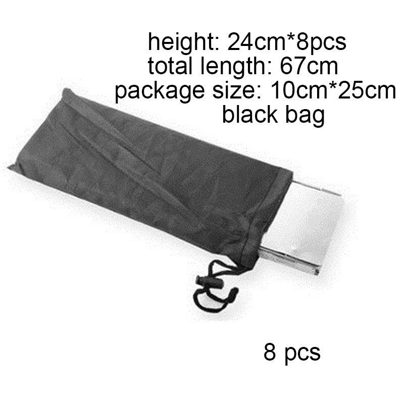 Outdoor Camping Folding Aluminum Alloy Stove Windscreen with Storage Bag - 8 view 3
