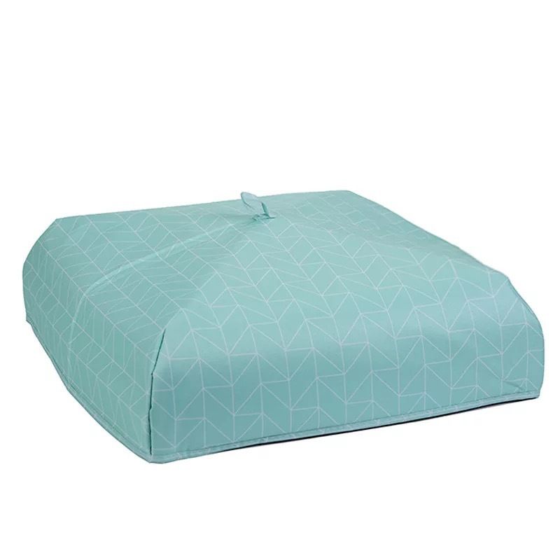 2 Pack Blue Plaid Foldable Thermal Insulated Food Cover (L 36 x 36 x 15cm)