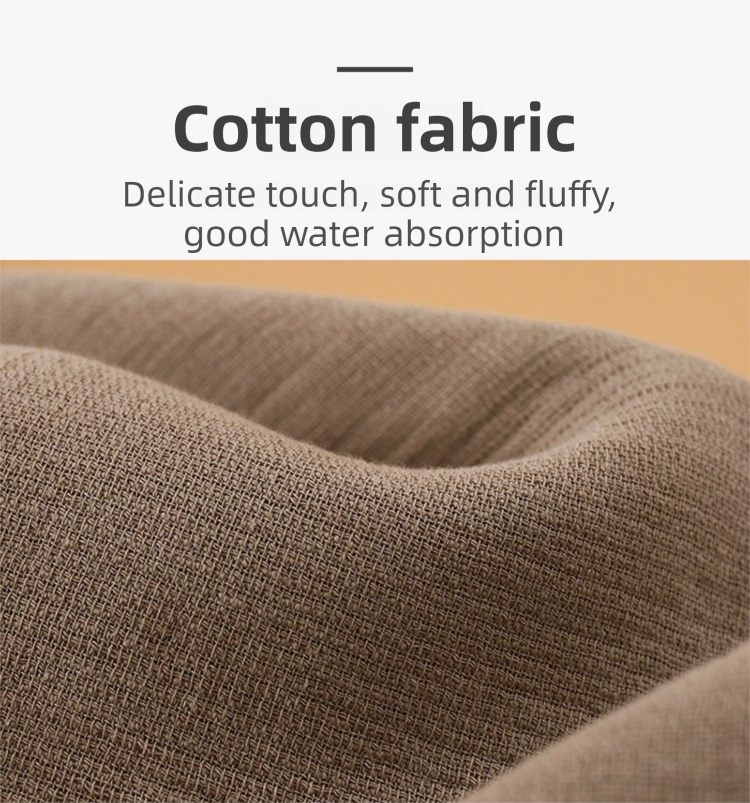 3-Piece Khaki 100% Pure Combed Cotton Towel & Bath Towel Set - Ultra Soft & view 6
