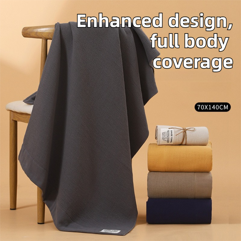 3-Piece Green 100% Pure Combed Cotton Towel & Bath Towel Set - Ultra Soft & view 4