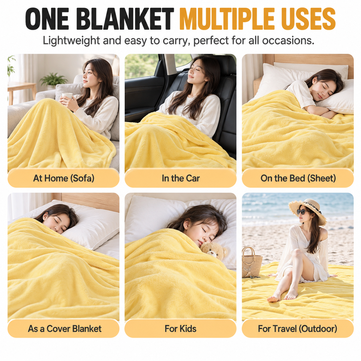 100% Cotton 6-Layer Gauze Summer Blanket & Towel Blanket - Ultra Soft & view 5