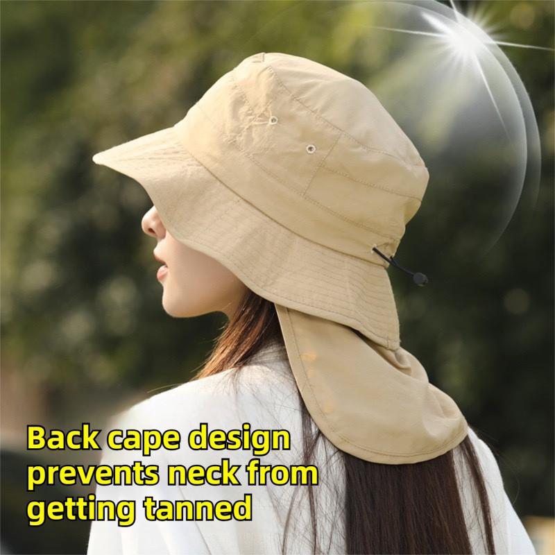 Black Packable Quick Dry Bucket Sun Hat (Circumference 58 to 60cm) view 3
