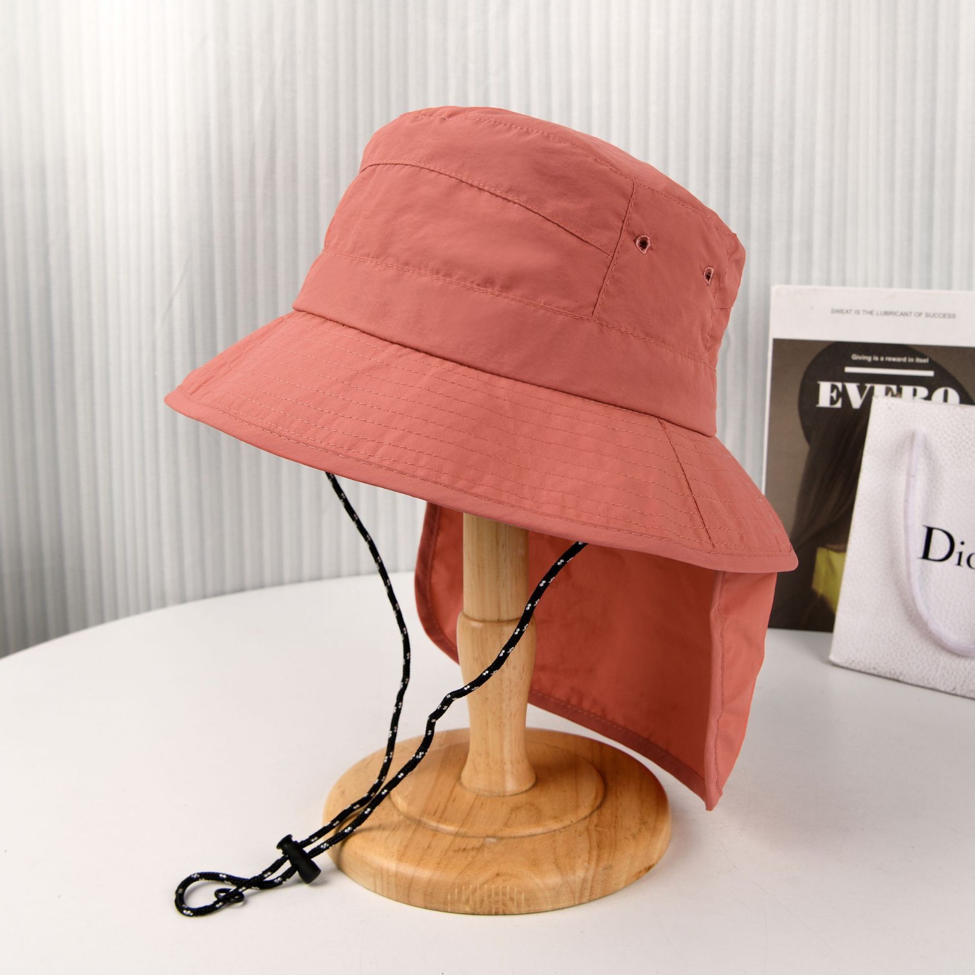 Pink Packable Quick Dry Bucket Sun Hat (Circumference 58 to 60cm)