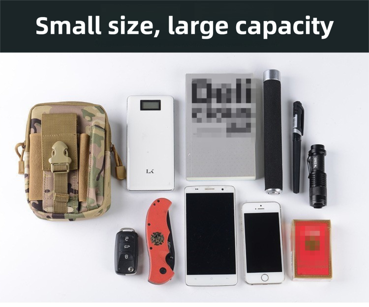 Camouflage Oxford Cloth Tactical Molle Waist Pouch - Multi Compartment EDC view 3