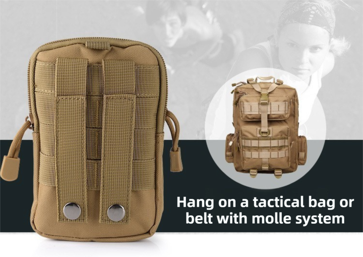 Camouflage Oxford Cloth Tactical Molle Waist Pouch - Multi Compartment EDC view 4