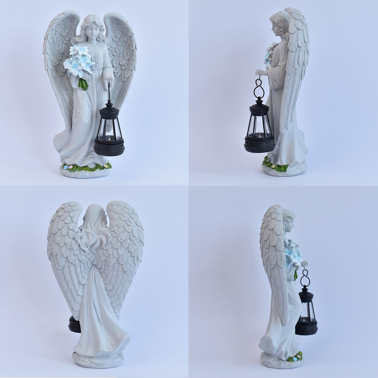 Solar Resin Standing Angel Garden Light - Outdoor Waterproof Angel Statue with view 4