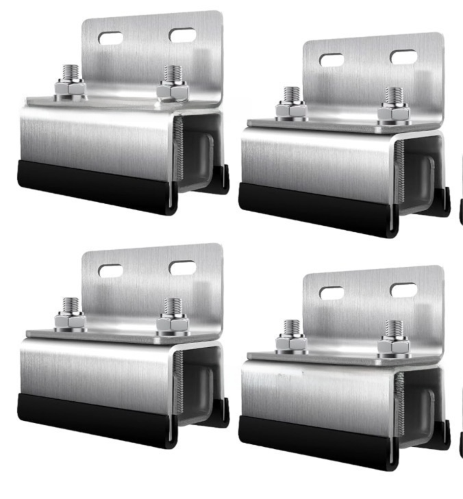 4 Pack Stainless Steel Solar Panel Mounting Brackets (Style A) - Heavy Duty view 6
