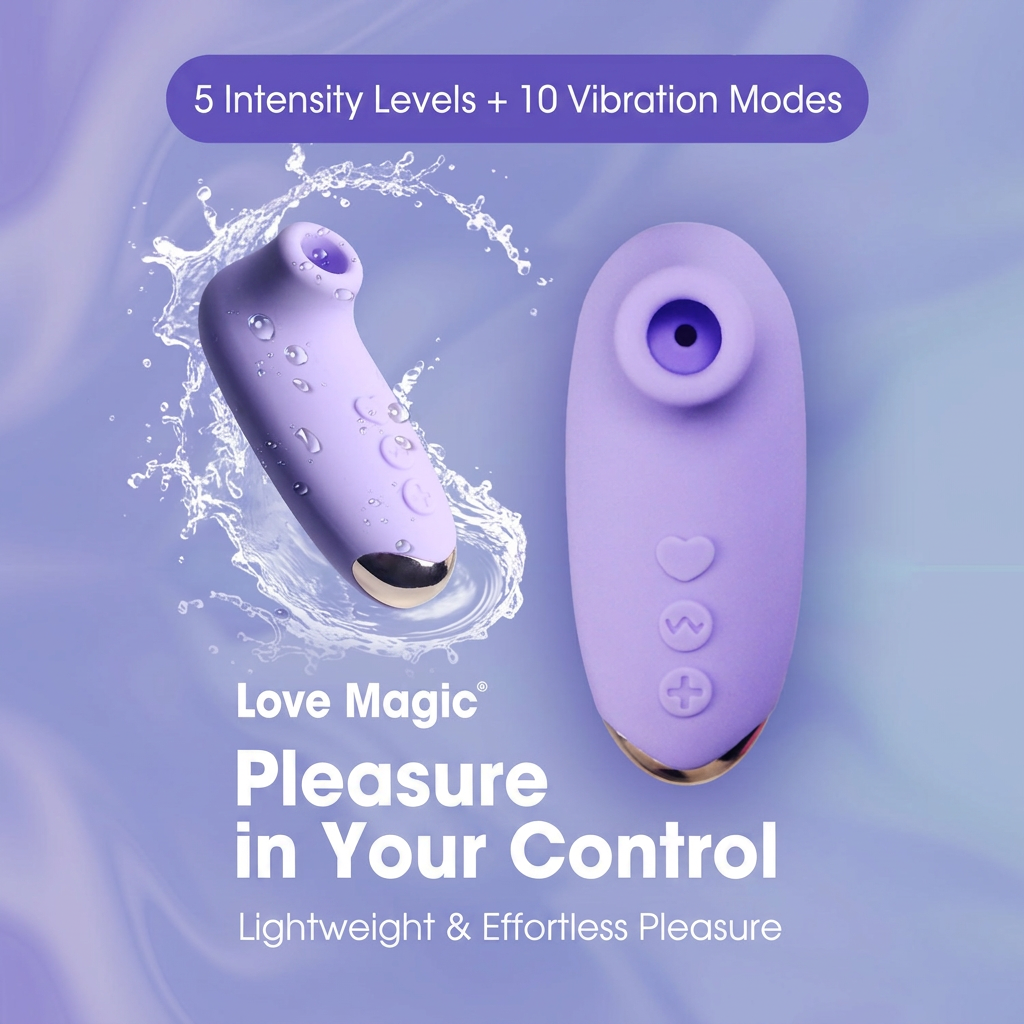 Blue Clitoral Sucking Vibrator for Women with 5 Suction & 10 Vibration Modes view 3