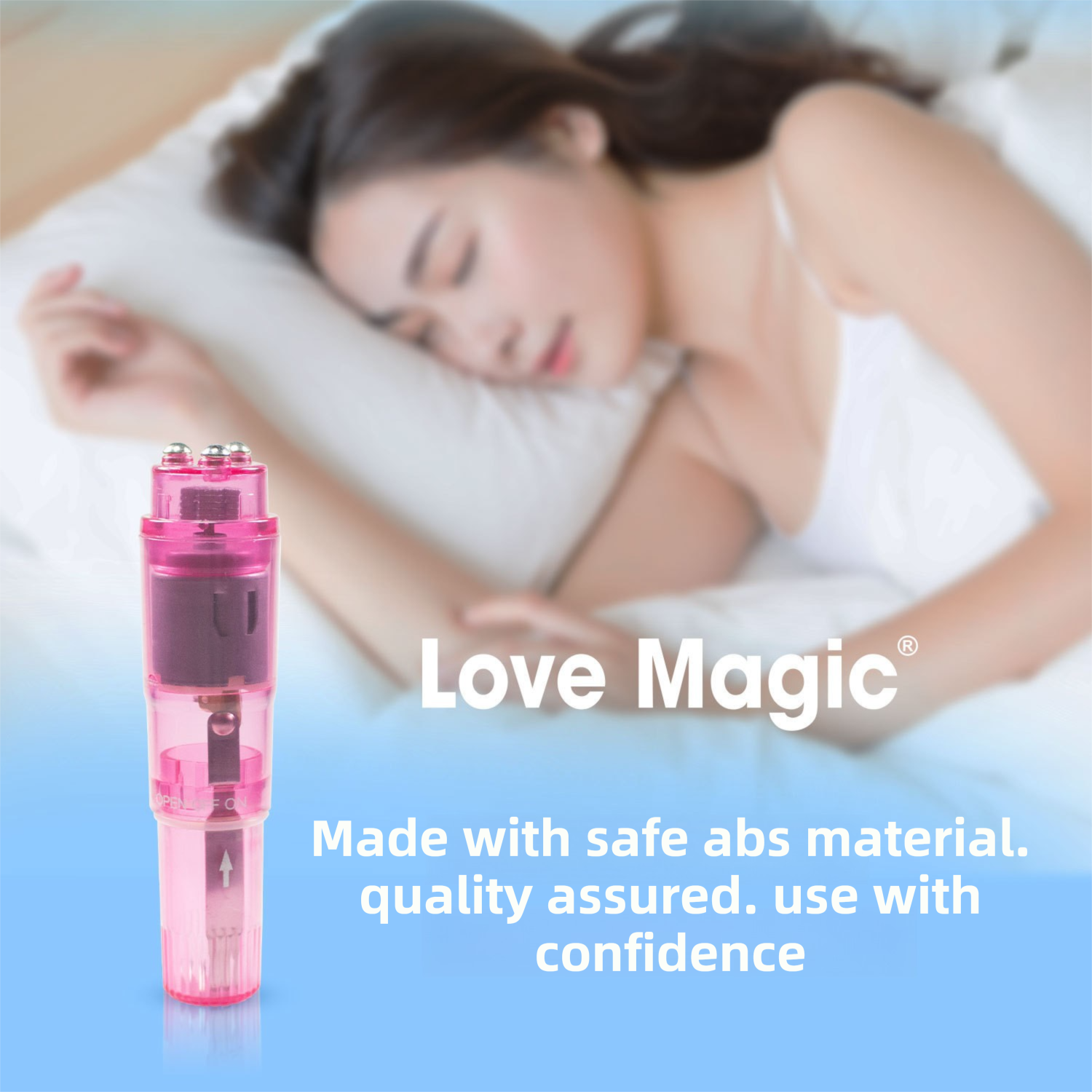 Pink Pocket Vibrating Massager Pen for Women - Portable Quiet Bullet Massager view 3