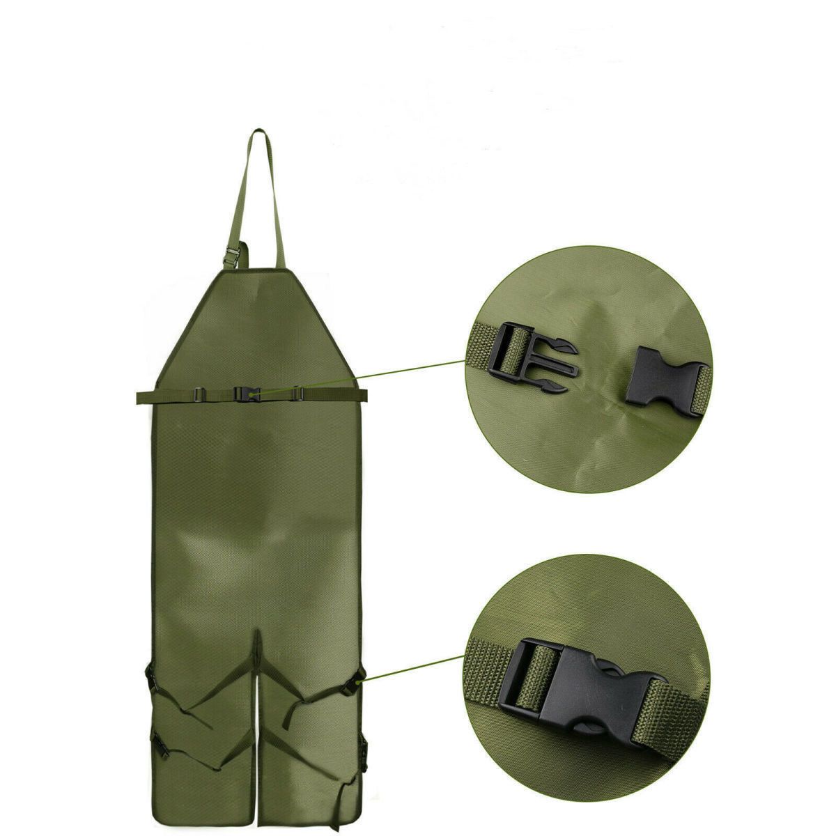 46inch Garden Split Leg Chaps Apron with 6 Brown Pockets and Buckle Closure view 7