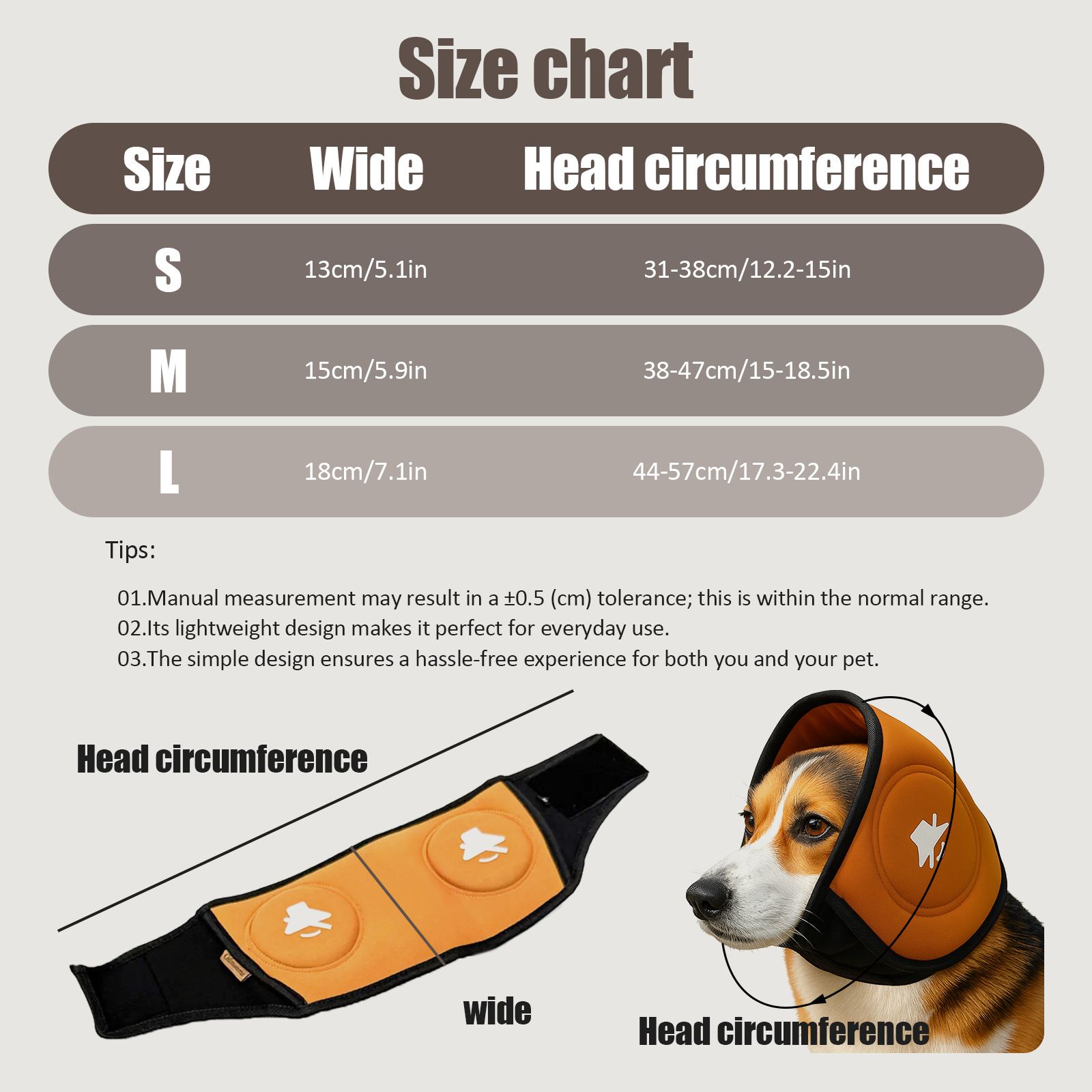 Blue M Size Dog Anxiety Relief Set - Breathable Mesh Calming Vest and Noise view 3