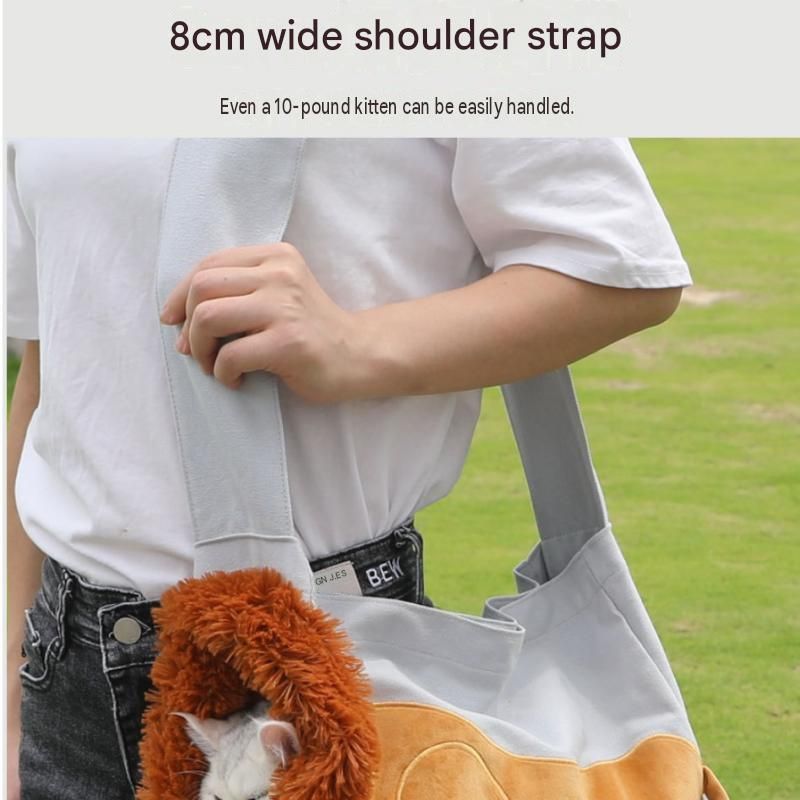Lion Style Canvas Pet Carrier Green Bag（big size 45*12.5*29cm） - Adjustable view 7