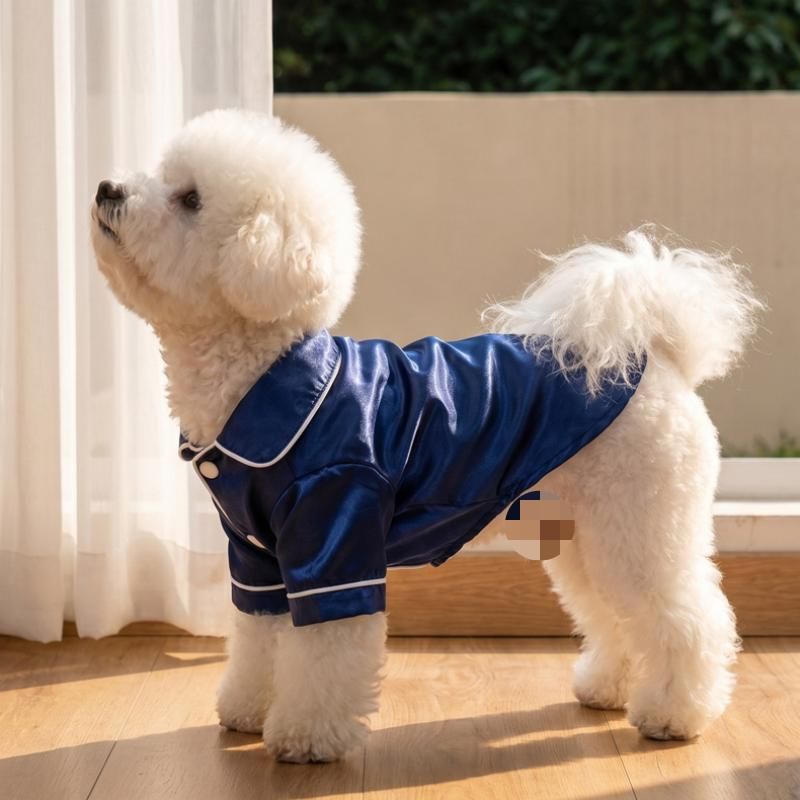 Blue Pet Pyjamas XL Size- Lightweight Acrylic Dog and Cat Sleepwear view 3
