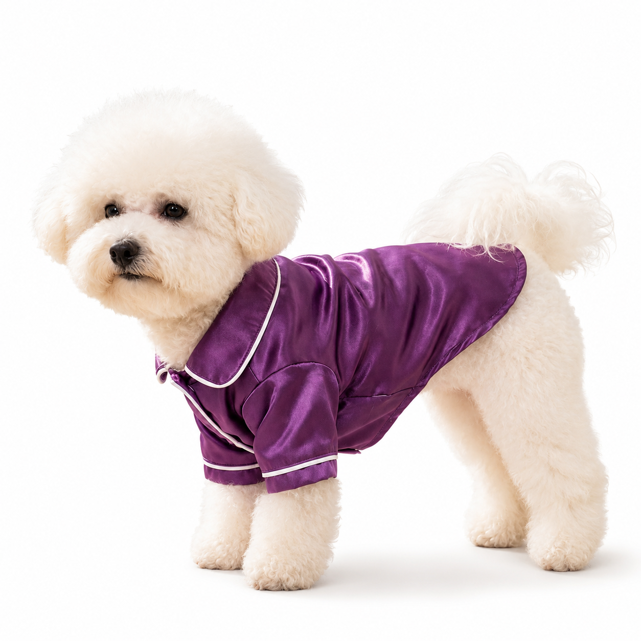 Purple Pet Pyjamas M Size- Lightweight Acrylic Dog and Cat Sleepwear — image 1