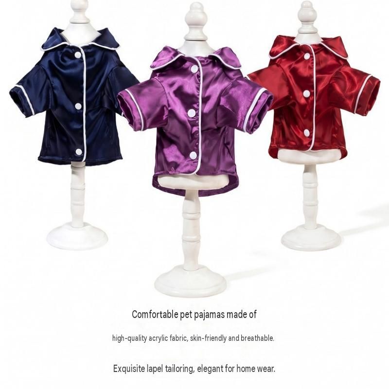 Red Pet Pyjamas S Size- Lightweight Acrylic Dog and Cat Sleepwear view 6