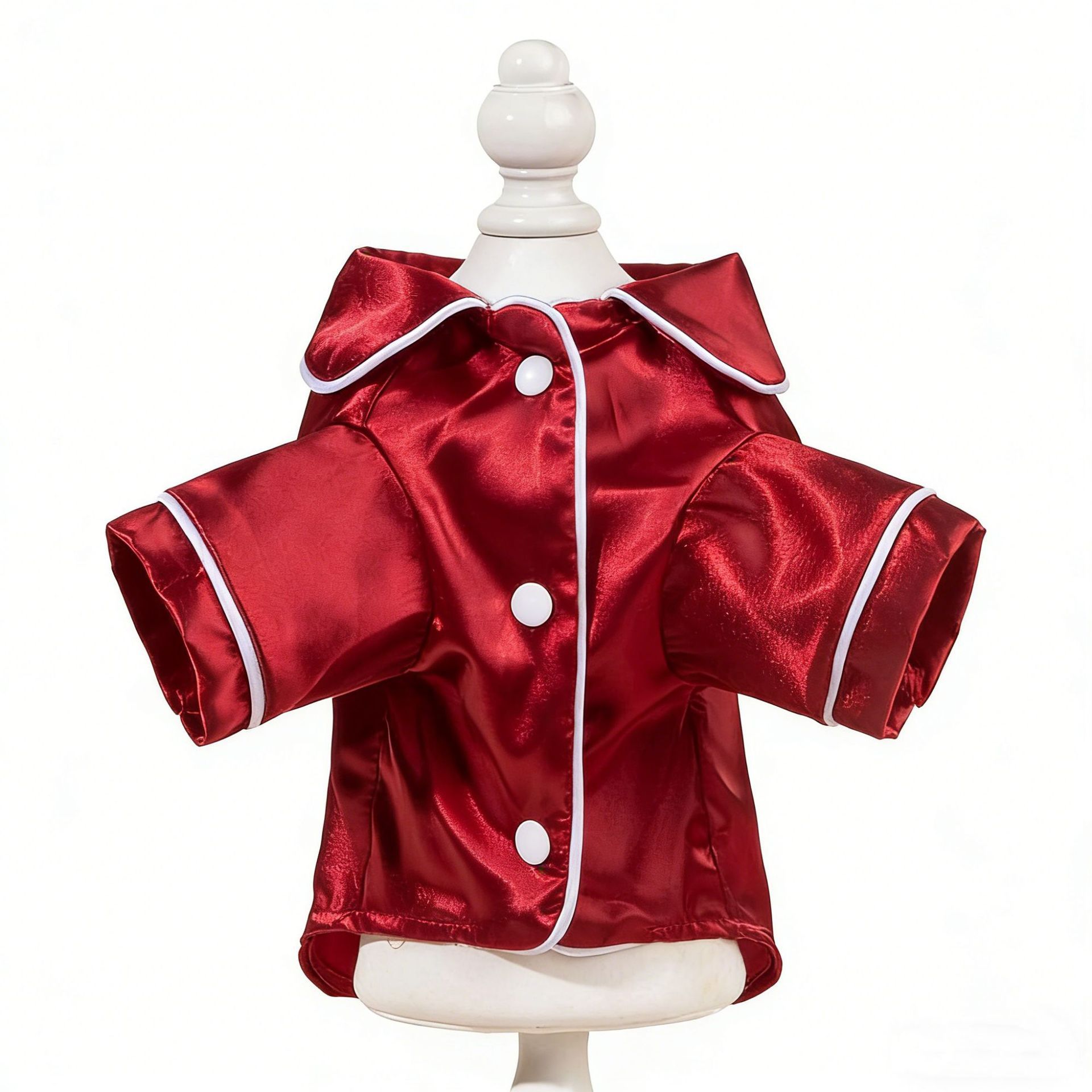 Red Pet Pyjamas L Size- Lightweight Acrylic Dog and Cat Sleepwear view 2