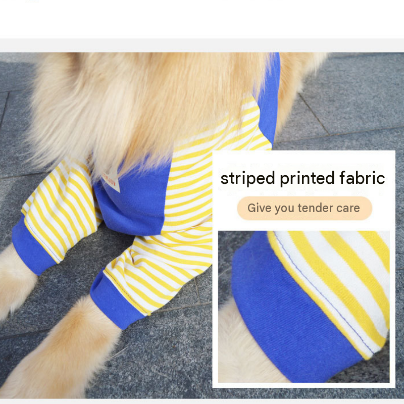 Blue 4XL Size Dog Protective Care Set - Polyester Elbow Sleeve view 5