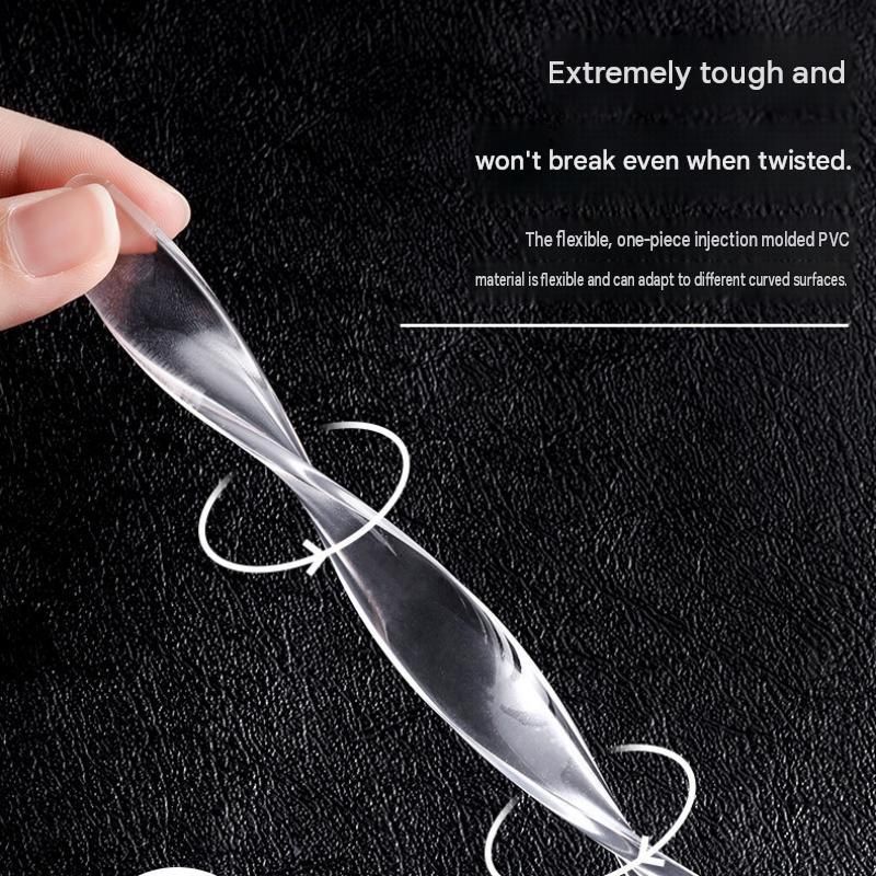 Transparent Anti-Collision Strip Set - Self-Adhesive Silicone Bumper for Doors view 3