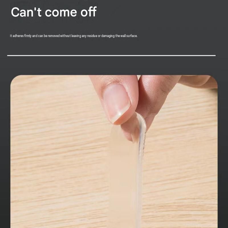 Transparent Anti-Collision Strip Set - Self-Adhesive Silicone Bumper for Doors view 6