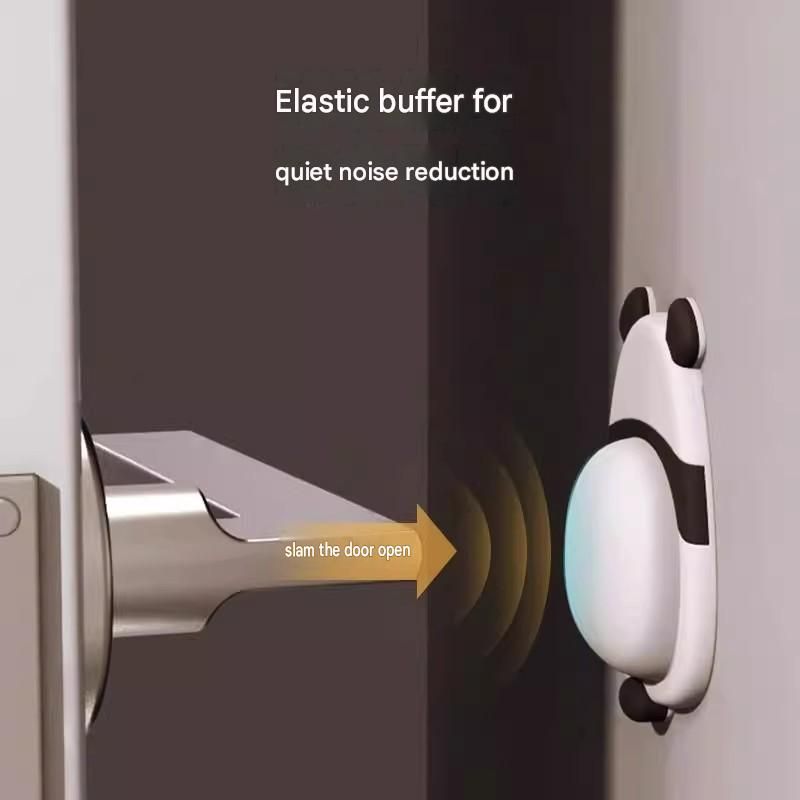 4pcs Cute Animal Soft Rubber Door Handle Bumper Pad - 14mm Thick Self Adhesive view 3
