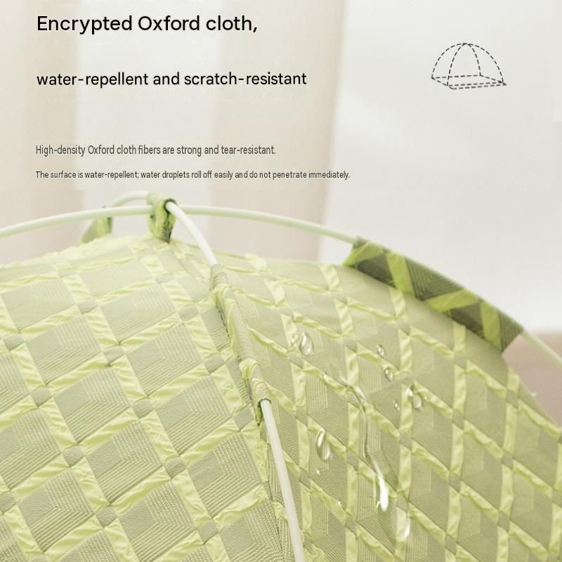Green 48x42x40cm Summer Pet Cooling Tent Bed - Semi Enclosed Cat Dog House view 5