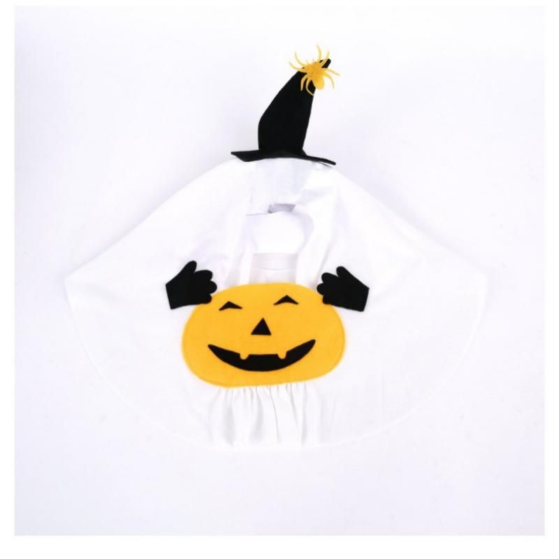 S Size Halloween Pumpkin Ghost Dog Costume - Polyester Pet Fancy Dress with view 2