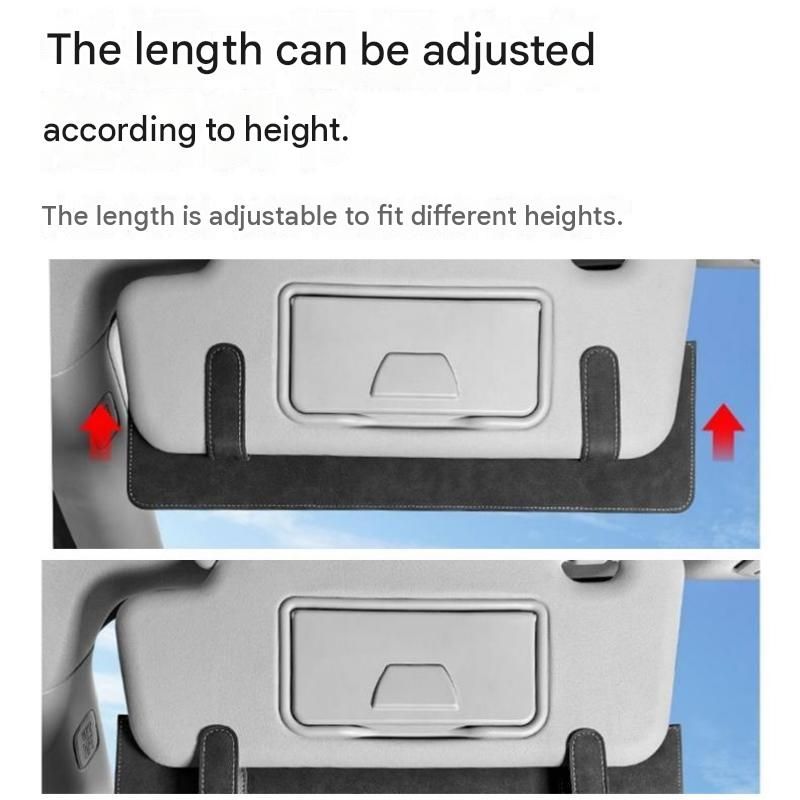 Beige Car Sun Visor Extension Panel 38cm x 11.8cm - Glare Reduction view 4