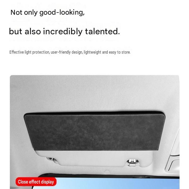 Beige Car Sun Visor Extension Panel 38cm x 11.8cm - Glare Reduction view 7