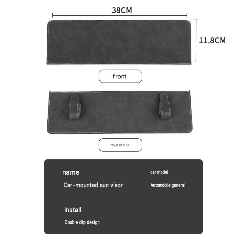 Beige Car Sun Visor Extension Panel 38cm x 11.8cm - Glare Reduction view 8