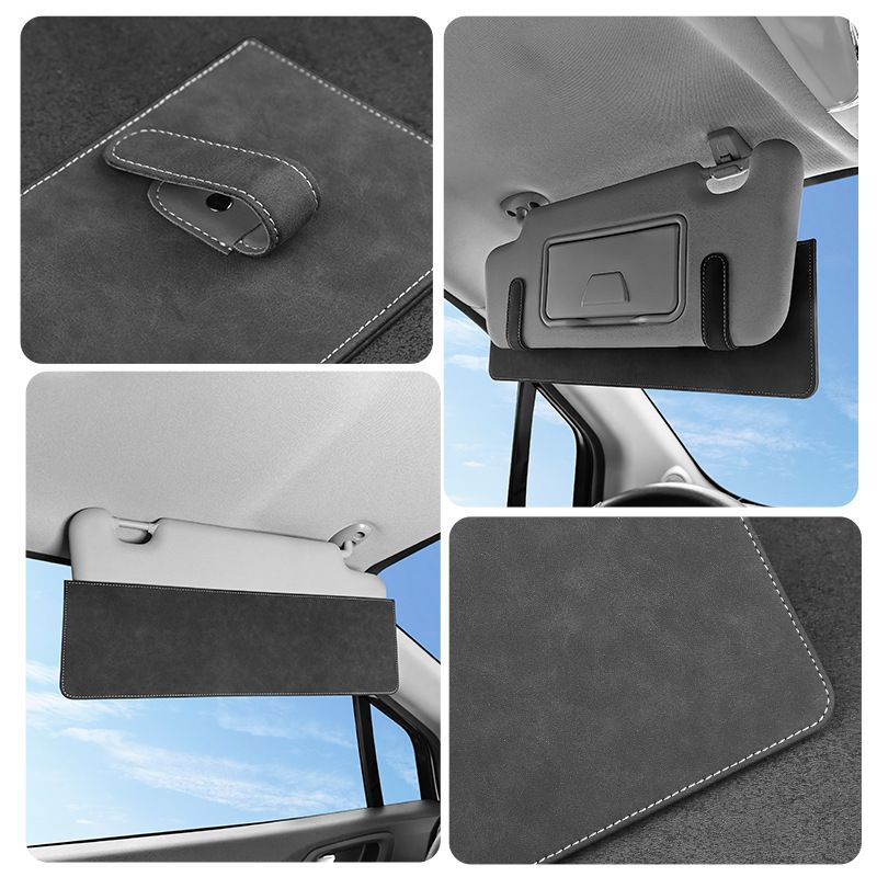 Beige Car Sun Visor Extension Panel 38cm x 11.8cm - Glare Reduction view 9