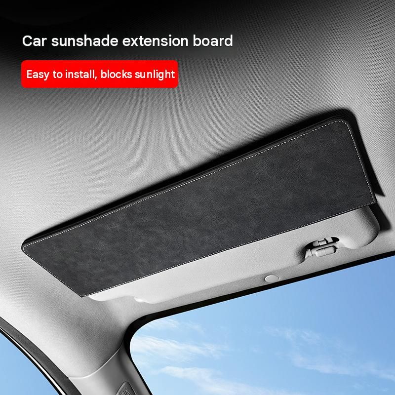 Dappled Grey Car Sun Visor Extension Panel 38cm x 11.8cm - Glare Reduction view 2