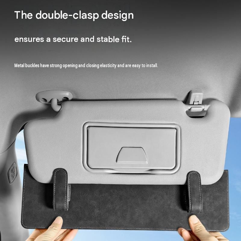 Dappled Grey Car Sun Visor Extension Panel 38cm x 11.8cm - Glare Reduction view 6