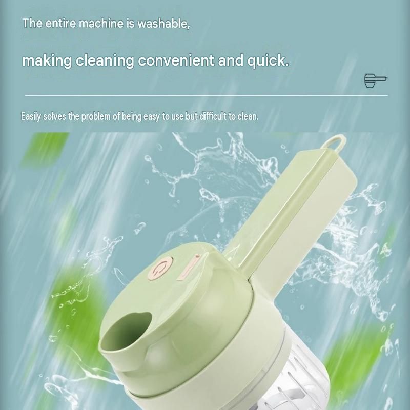 Green Multifunctional Electric Handheld Food Processor - ABS and PP with 201 view 5