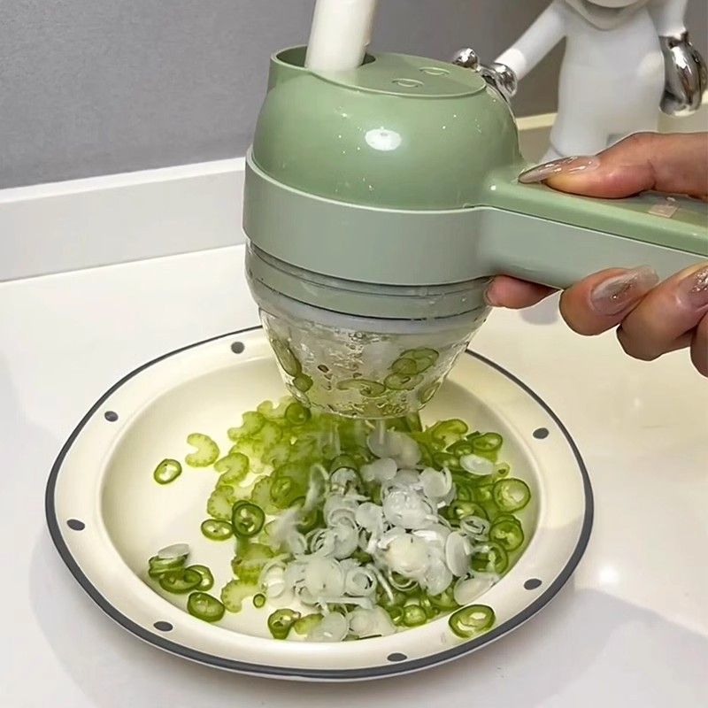 Green Multifunctional Electric Handheld Food Processor - ABS and PP with 201 view 10