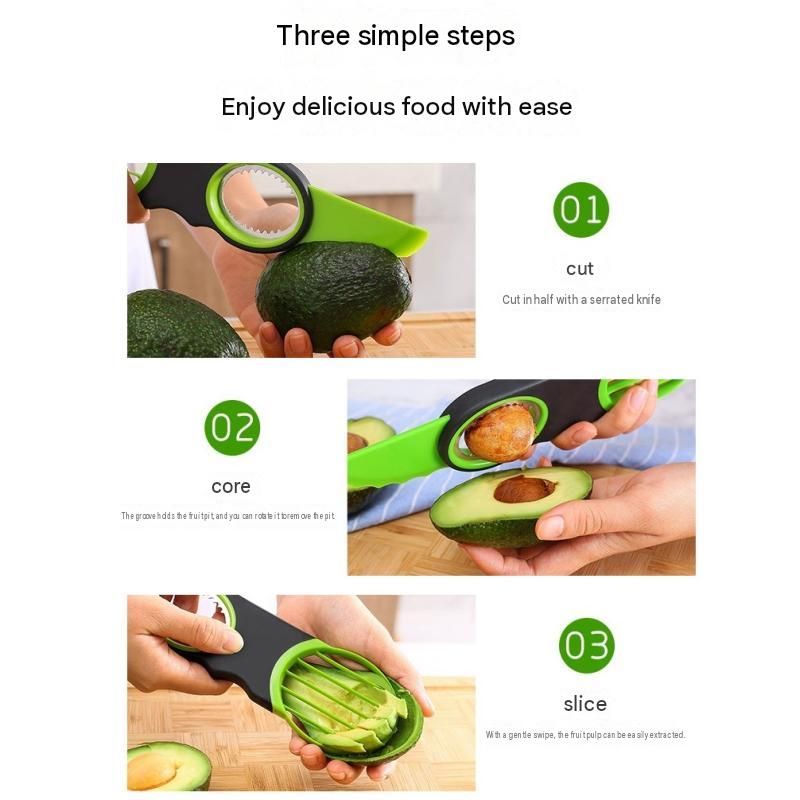 3 in 1 Avocado Slicer and Pitter - ABS Fruit Cutter for Cutting view 8