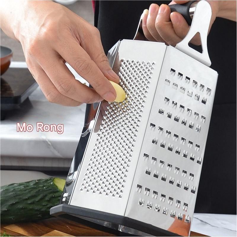 Multifunctional Six-Sided Box Vertical grater- TPR-sleeved handle - Stainless view 8