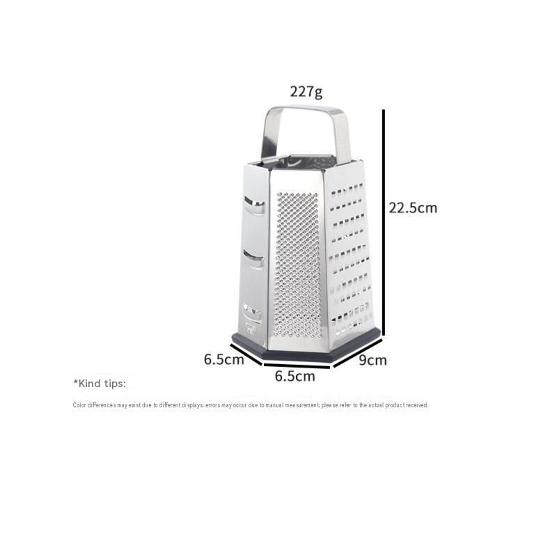 Multifunctional Six-Sided Box Vertical grater- Stainless steel flat handle view 10