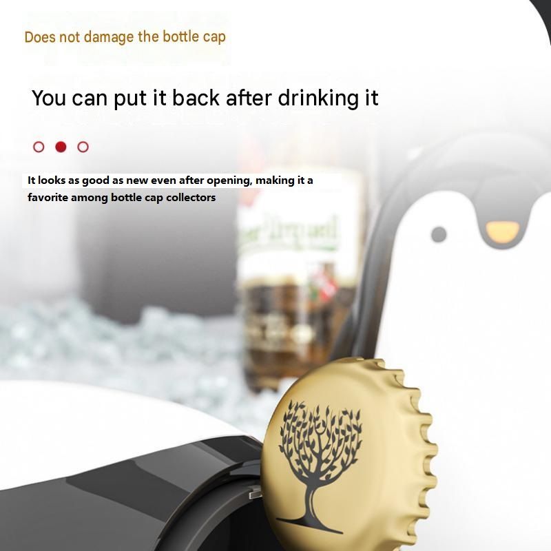 2 pcs Penguin-shaped design Bottle Opener - Stainless Steel and Plastic view 8