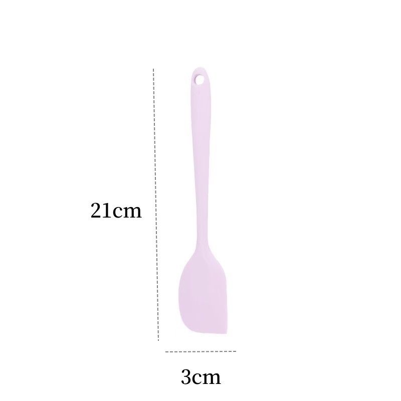 Purple Small size One-Piece Silicone Spatula with Metal Core - Heat Resistant