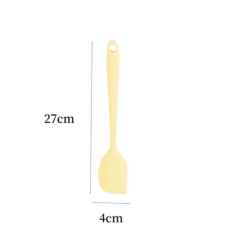 Yellow Large size One-Piece Silicone Spatula with Metal Core - Heat Resistant